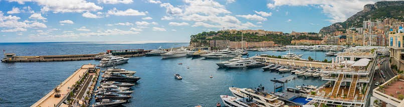 Port in Monte-Carlo, district of Monaco