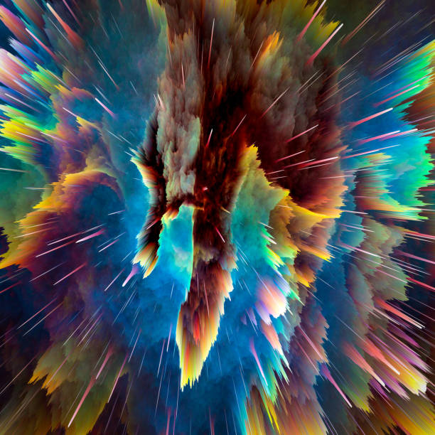 istock The birth of a supernova. Cosmic 3D projection. Computer render. 1200712414