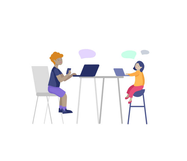 istock Set of Happy school children performing various activities or hobbies, playing games on computer or console, programming, launching drone, wearing VR headset. Flat cartoon vector 1200714096