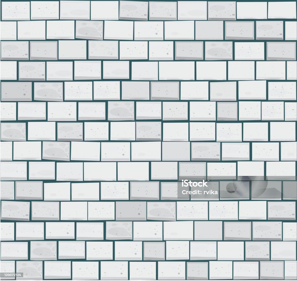Vector Seamless Brick Wall Made Of White Bricks Stock Illustration ...