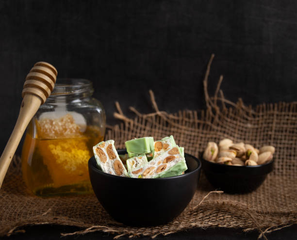 istock Homemade organic pistachio nougat 1200722785