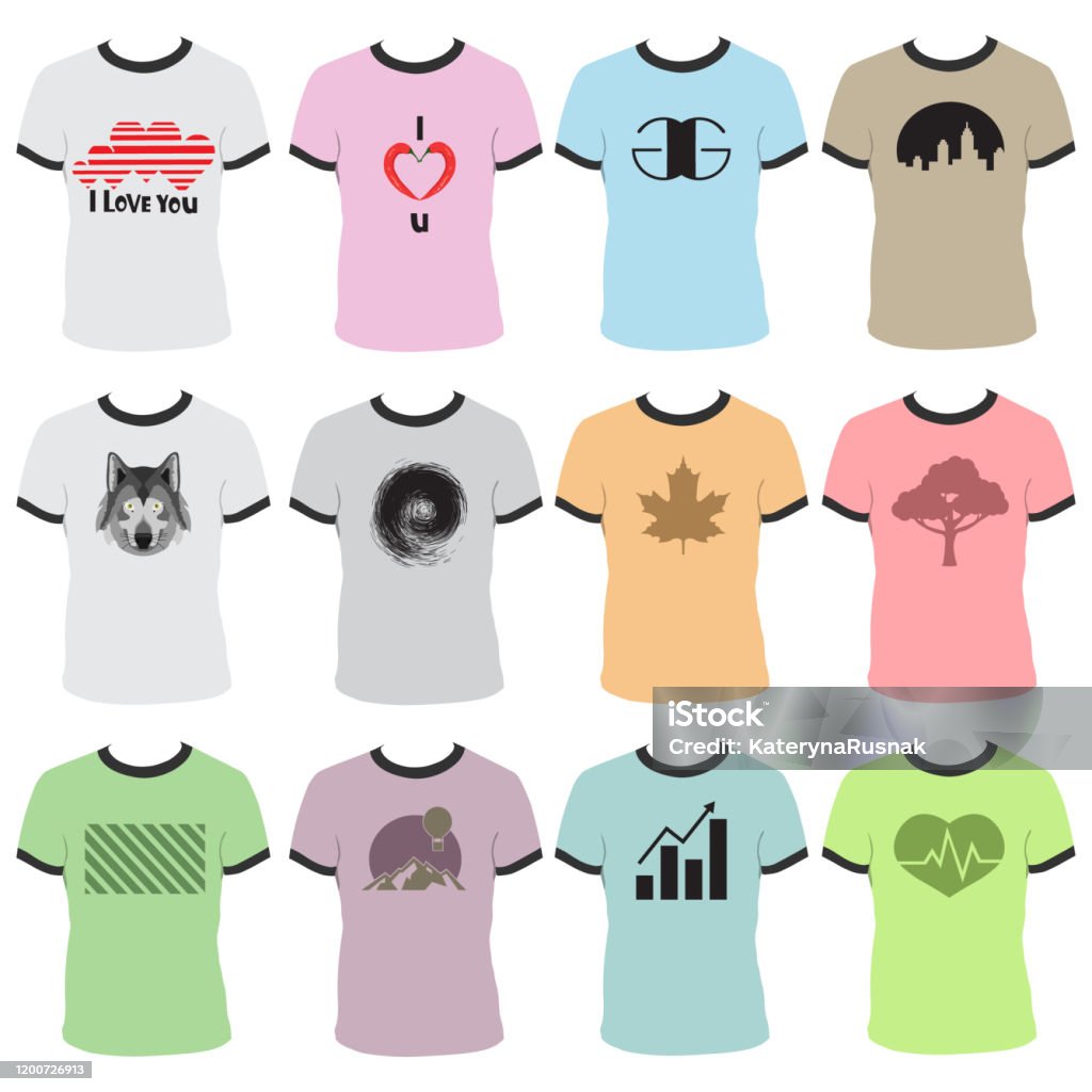 Bộ Sưu Tập Mẫu Áo Thun Lớn Với Nhiều Màu Sắc Và Bản Vẽ Khác Nhau ...