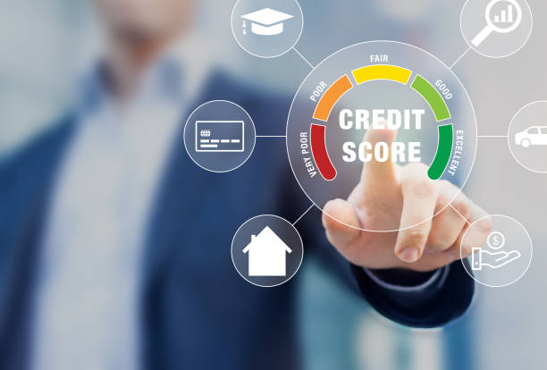 Credit Score rating based on debt reports showing creditworthiness or risk of individuals for student loan, mortgage and payment cards, concept with business person touching scorecard on screen Credit Score rating based on debt reports showing creditworthiness or risk of individuals for student loan, mortgage and payment cards, concept with business person touching scorecard on screen credit score stock pictures, royalty-free photos & images