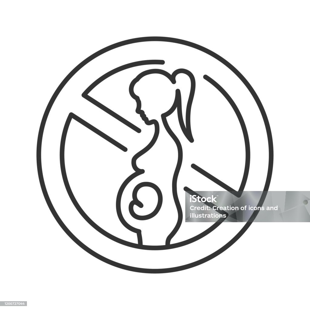 Ilustración de Icono De Línea Negra Del Aborto Muerte Fetal Concepto De  Aborto Espontáneo Problemas De Salud De Las Mujeres En La Infertilidad  Firma Para Página Web Aplicación Móvil Banner Redes Sociales