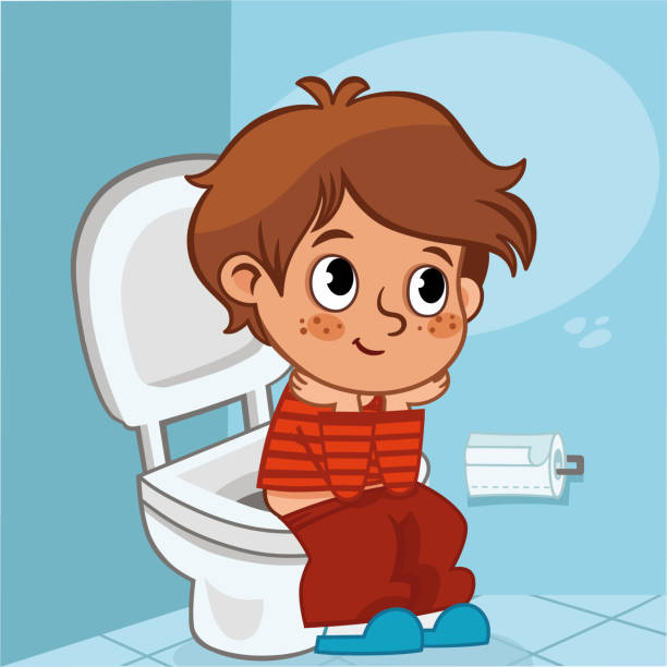 Toilet Training Stock Illustration - Download Image Now - Potty Training,  Boys, Illustration - iStock