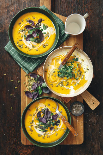 istock Vegan Creamy Roasted Pumpkin Soup 1200730867