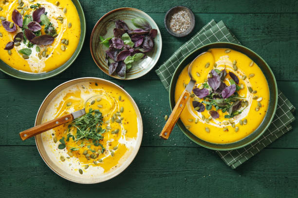 istock Vegan Creamy Roasted Pumpkin Soup 1200732193