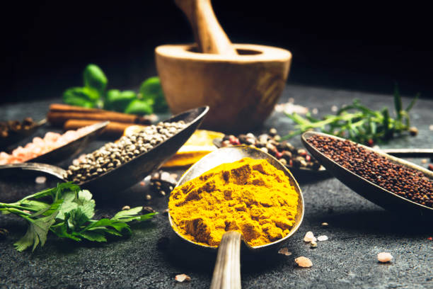 istock Spices and herbs close up 1200734624
