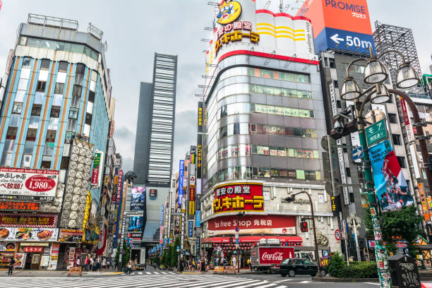 istock Godzilla road in Shinjuku Ward, Tokyo 1200738174