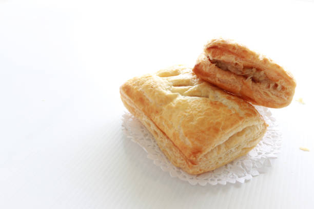 istock chicken and mushroom pie on white background,appetizer,snack meal,breakfast and lunch meal 1200738241