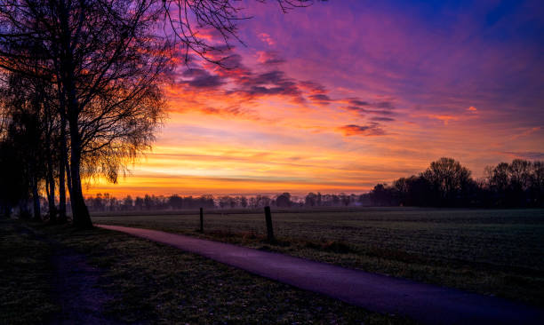 istock Beautiful sunrise colors 1200740401