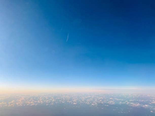 istock Beautiful sky view with clouds from the plane 1200741196