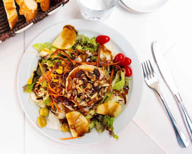 istock Goat cheese salad with pear 1200744842