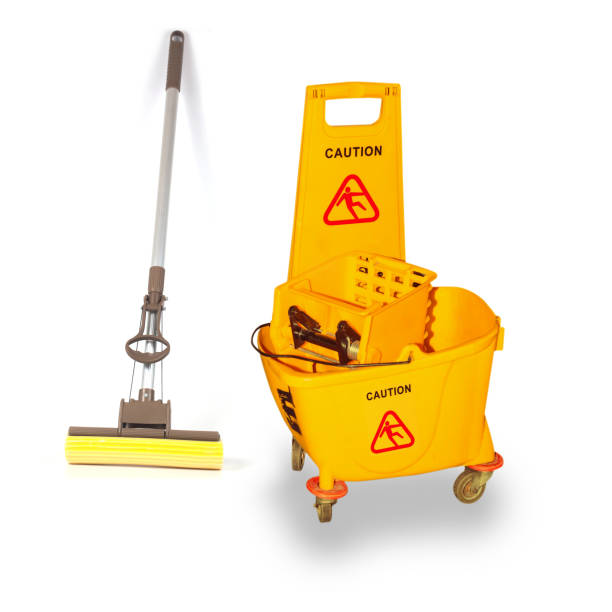 istock Cleansing bucket and tool on white background. 1200746770