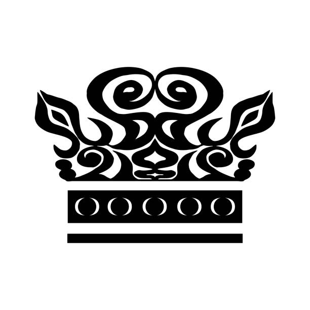 Queen And King Crown Tattoos Backgrounds Illustrations, Royalty-Free Vector  Graphics & Clip Art - iStock