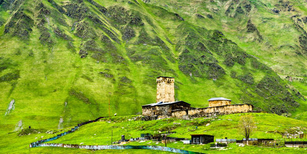 istock Lamaria Monastery in Ushguli, Georgia 1200751410