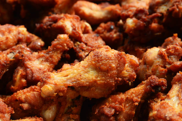 istock Fried chicken wing or Fried chicken on a plate in thai food style 1200752867