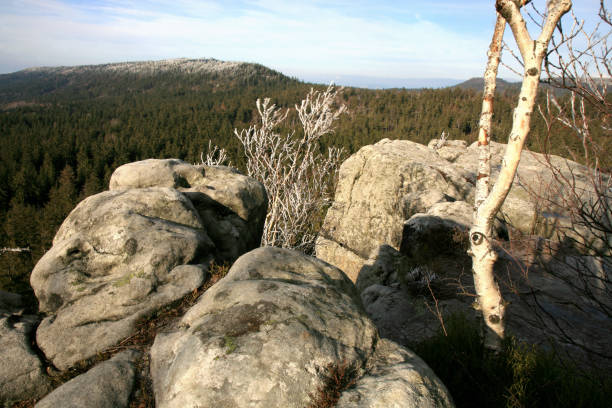 istock Naroznik in the Table Mountains ( Gory Stolowe ), National Park,  Poland. 1200754415