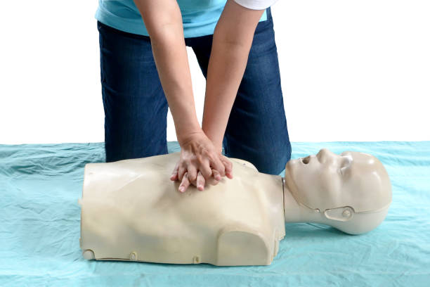 istock artificial ventilation ,giving patient CPR, Emergency,cpr procedure 1200755638