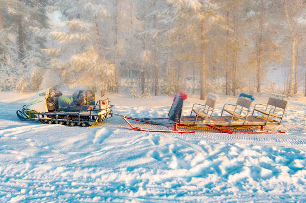 Traditional finnish kicksled.
