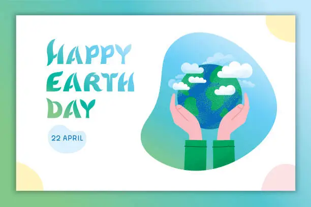 Vector illustration of Happy Earth Day