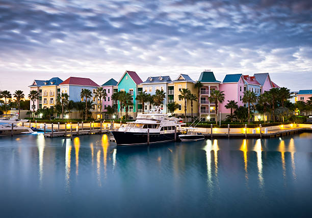 istock Tropical Caribbean Harbor Marina and Yacht 120075678