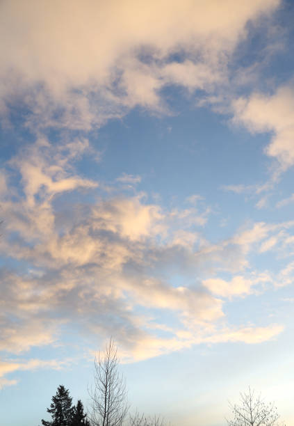 Dramatic clouds over rural British Columbia.