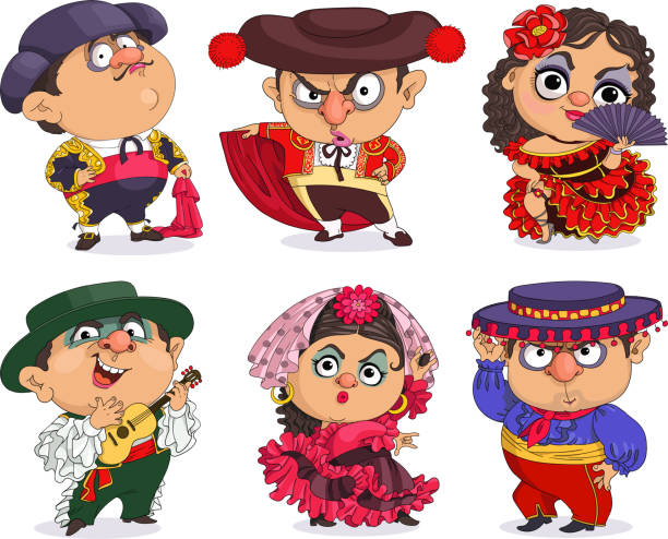 Cartoon Of The Spanish Matador Costume Illustrations, Royalty-Free Vector  Graphics & Clip Art - iStock