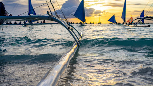sailboats on the sea boracay
