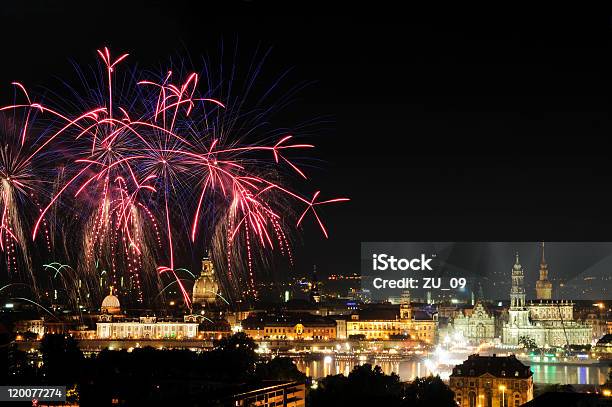 Feuerwerk In Dresden Deutschland Stadtfestival Stockfoto und mehr Bilder von Deutschland - Deutschland, Feuerwerk, Dresden