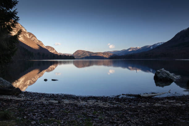 istock mountain reflection on lake bohinj in wintertime 1200772835