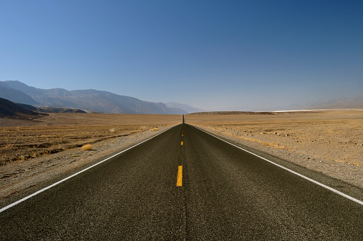 Death Valley is one of the dryest places in the western hemisphere and famous for its vast, open desert. An iconic American Southwest landscape.