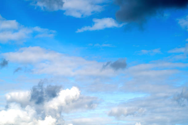 istock Blue sky with storm clouds. Cloudy weather. 1200775730