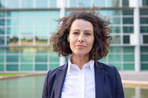istock Confident middle aged businesswoman looking at camera 1200781335