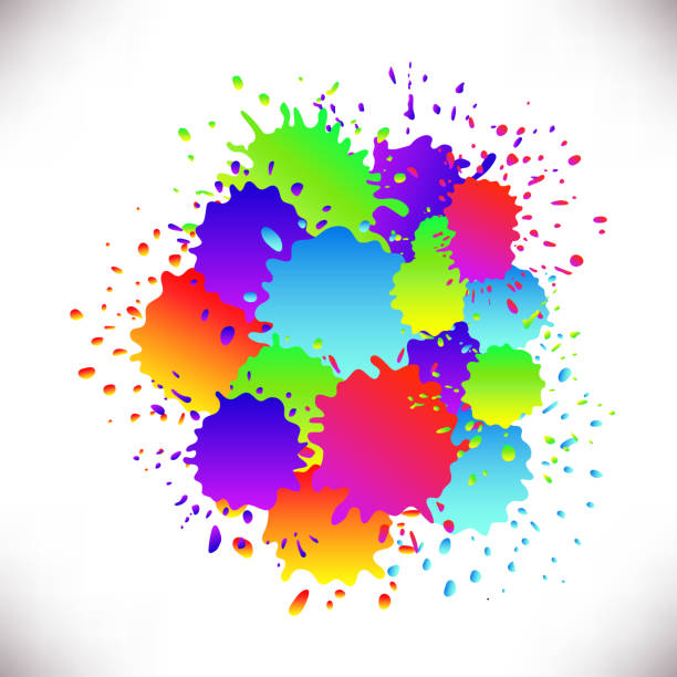 100+ Rainbow Paint Splatter Clip Art Stock Illustrations, Royalty-Free