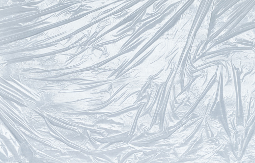 Polyethylene foil or package close-up, abstract background