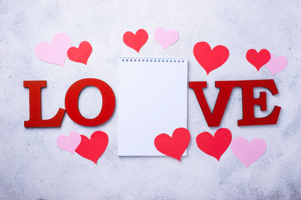 istock Valentines Day background with letters LOVE 1200787492