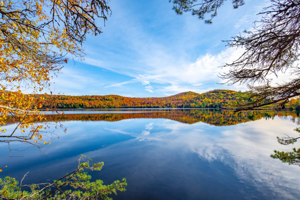 istock Ouimet lake in Mont Tremblant, Quebec 1200791137