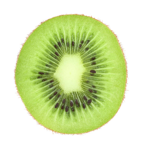 istock Kiwi fruit cut isolated on white background with clipping path. 1200791169