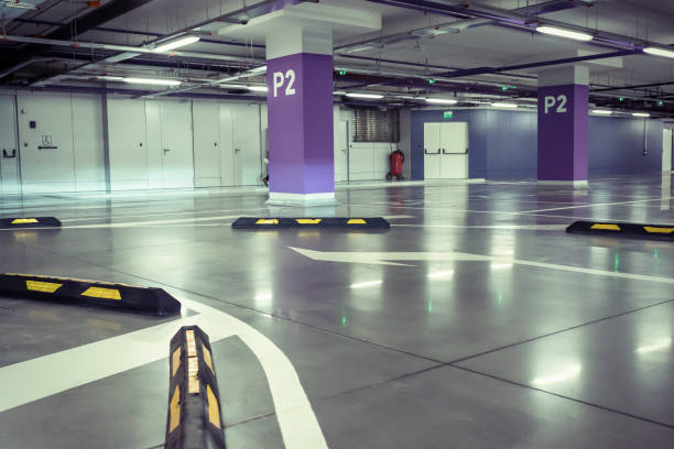 istock The underground parking for cars 1200796628