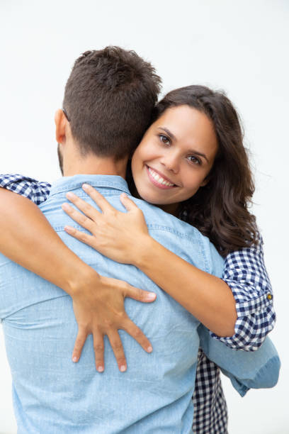 istock Young couple in love hugging 1200799851