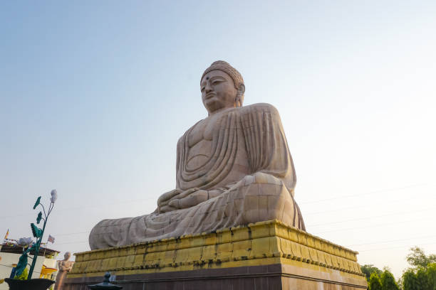 istock Big Buddha statue in Bodhgaya. India 1200800475