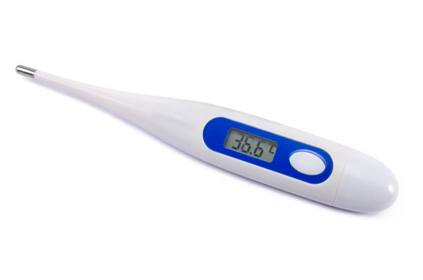 istock electronic thermometer isolated on white background, body temperature measurement tool 1200802078