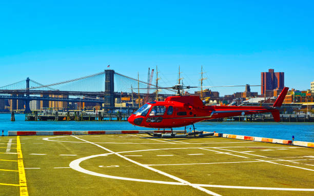istock Helicopter taking off from helipad in Lower Manhattan New York reflex 1200803287