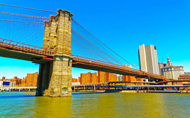istock View of Brooklyn bridge over East River reflex 1200804767