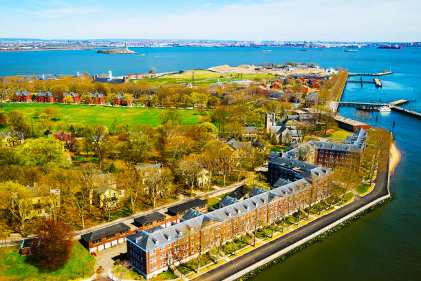 istock Governors Island in Upper New York Bay NYC reflex 1200804930