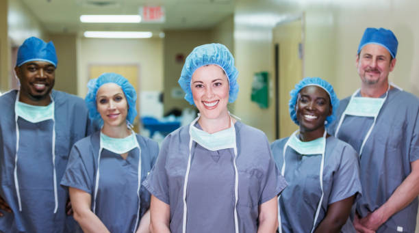 istock Hispanic woman leading medical team 1200807054