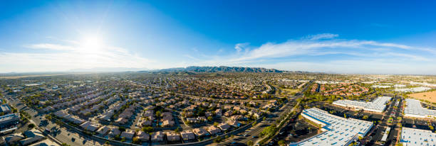 Desert Southwest Real Estate from Above Phoenix Area Aerial southwest homes from above chandler arizona stock pictures, royalty-free photos & images