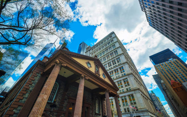 istock St Paul Chapel in Financial District in Lower Manhattan NYC 1200810124