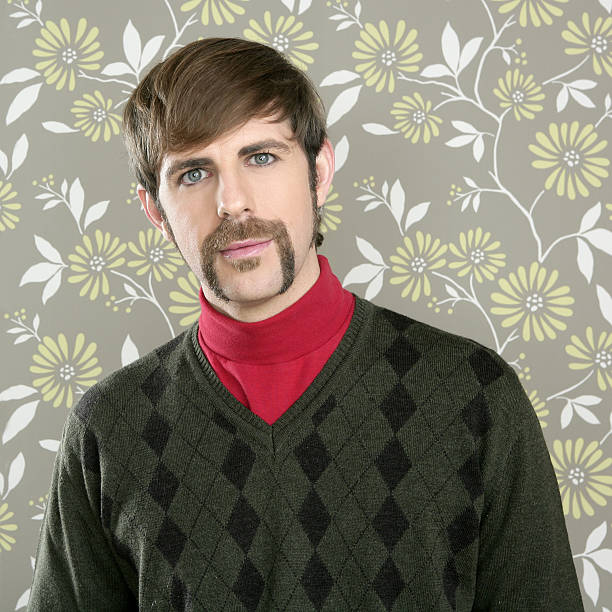 istock mustache retro salesman geek portrait 120081013